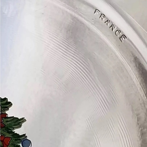 4 Arcoroc France Christmas Tree Presents 7.75” Salad Dessert Snack Plates Set 4 - Picture 7 of 10